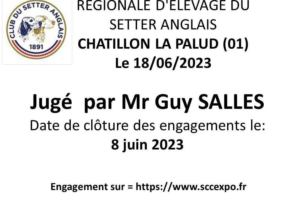 Régionale d’élevage de Châtillon-la-Palud (01) dimanche 18 juin 2023
