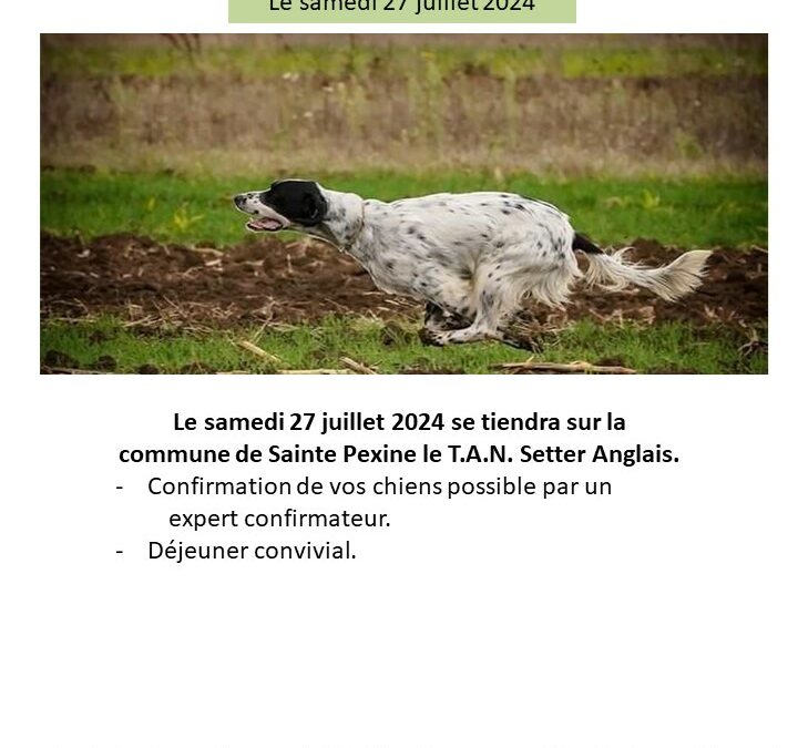 TAN de Sainte-Pexine (85) samedi 27/07/2024